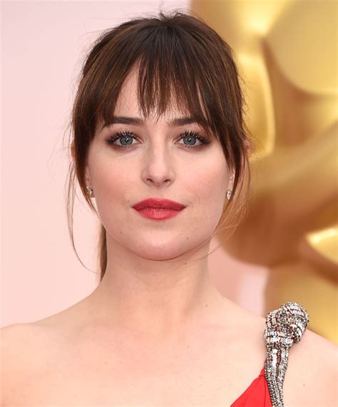 dakota johnson hairstyles|dakota johnson without bangs.